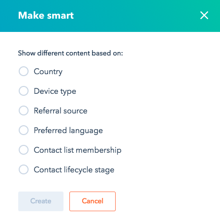 Activate Smart Content