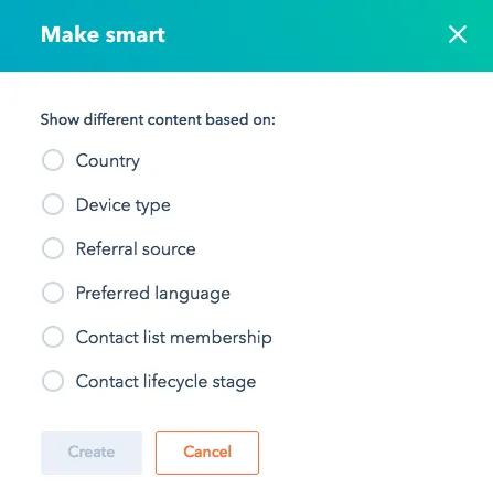 Activate Smart Content