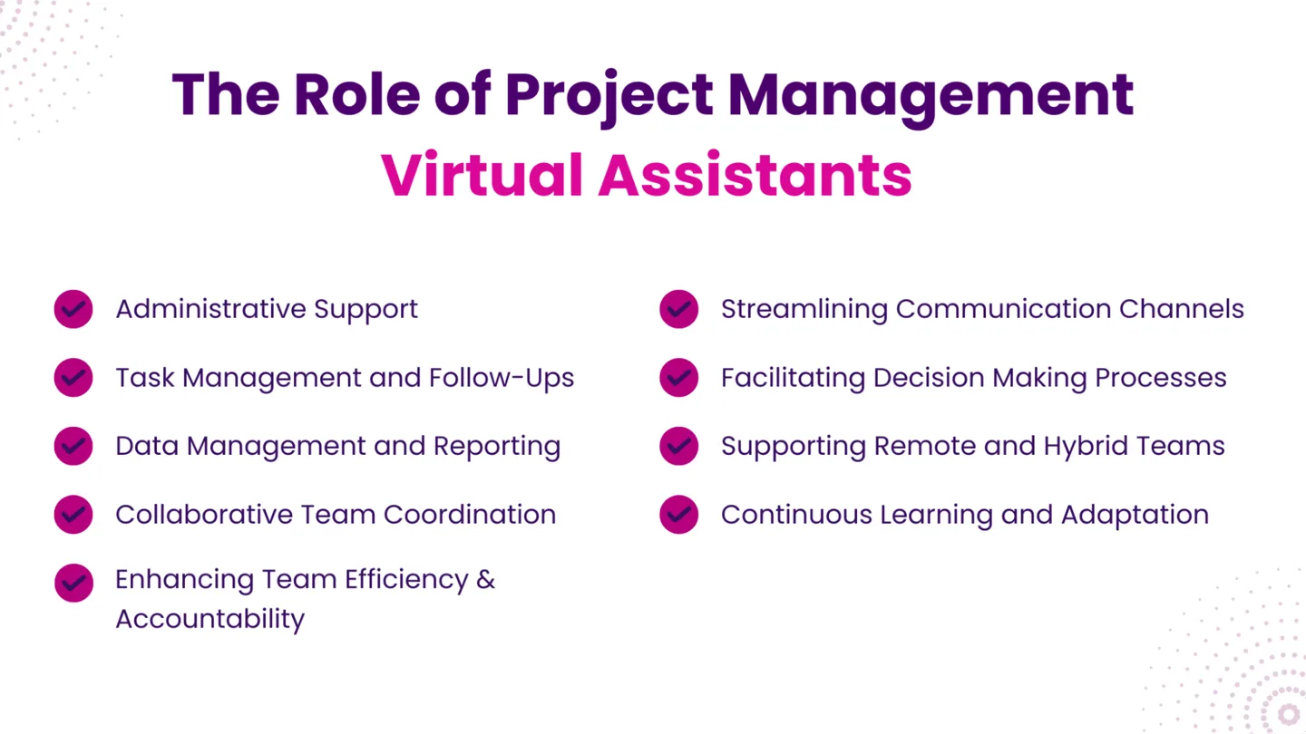 The Role of Project Management Virtual Assistants