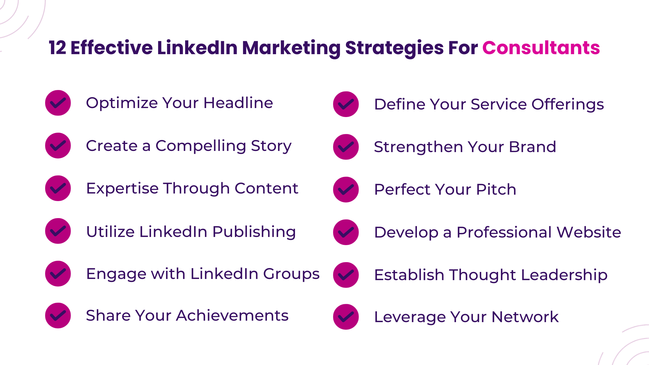 12 Effective LinkedIn Marketing Strategies For Consultants