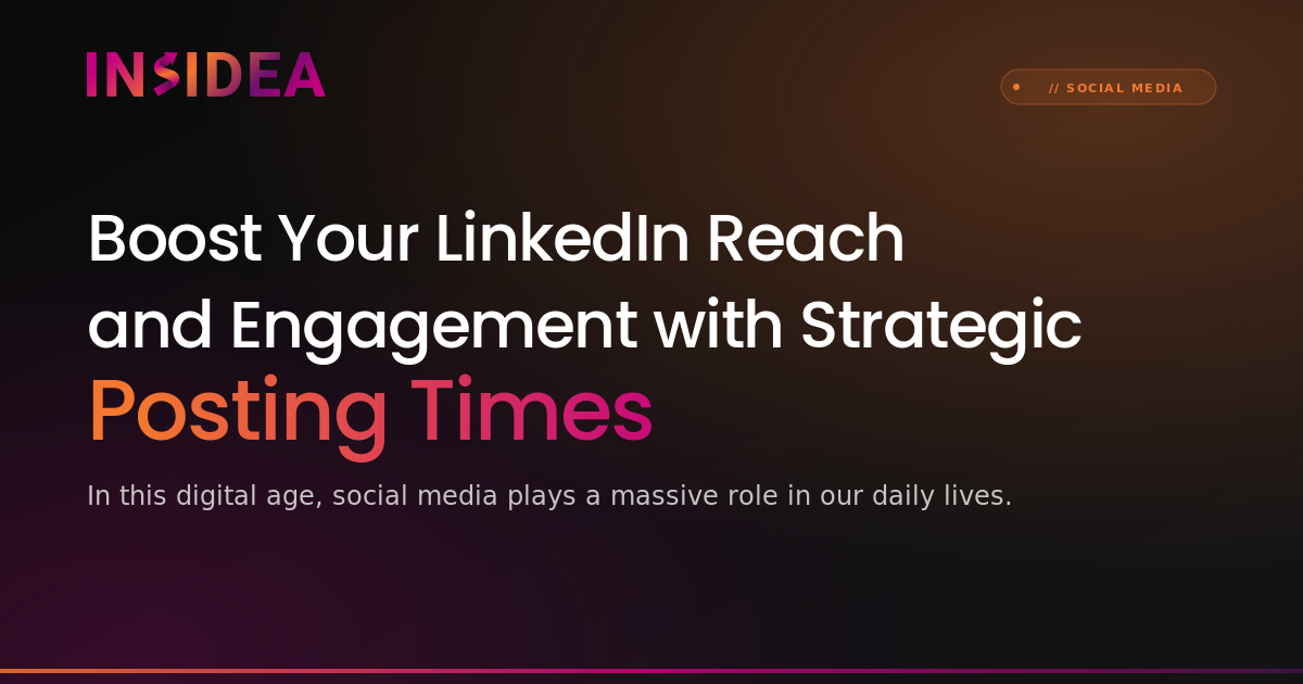 Best Times to Post for LinkedIn Reach | INSIDEA