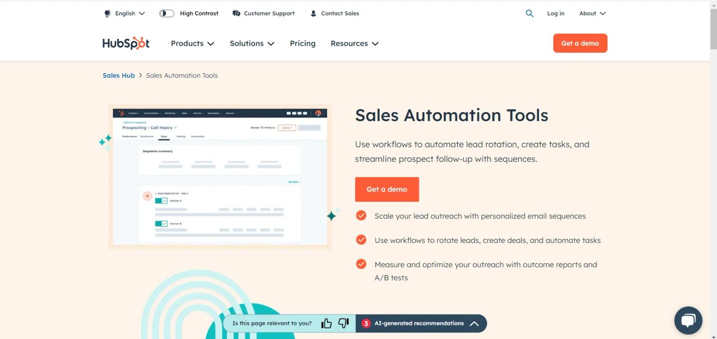 HubSpot Sales Automation