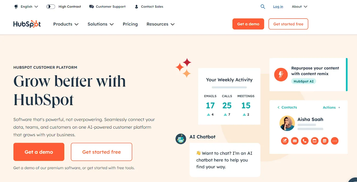 Log into your HubSpot Account