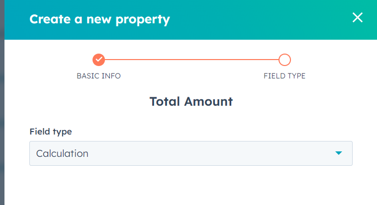 Select the calculation option