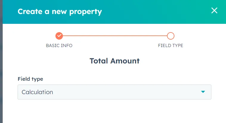 Select the calculation option