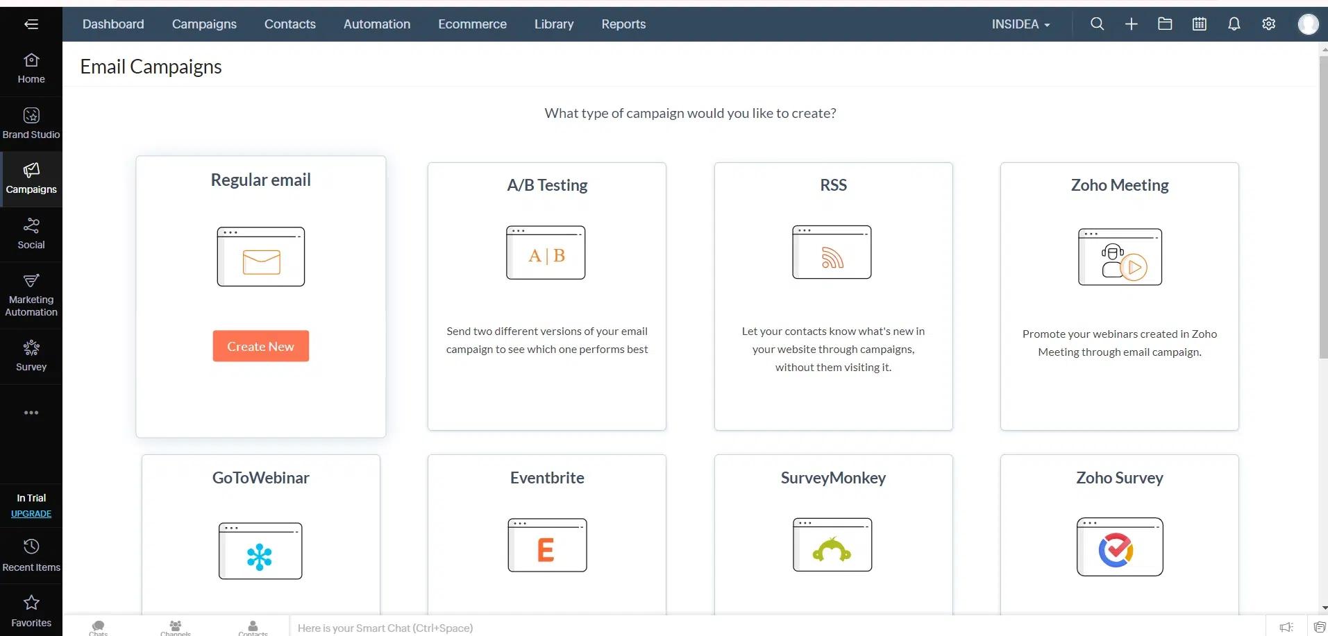 Zoho Email Marketing