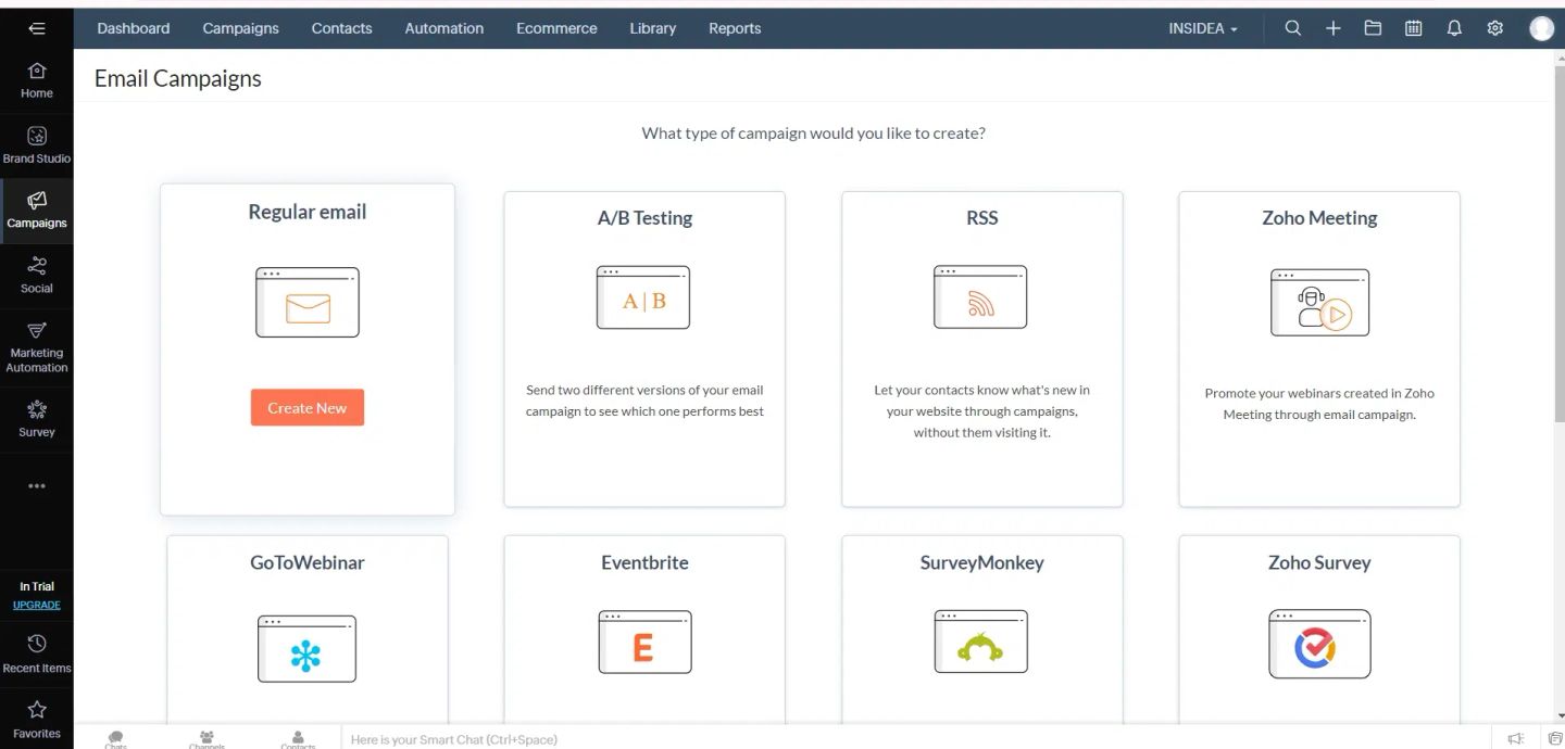 Zoho Email Marketing