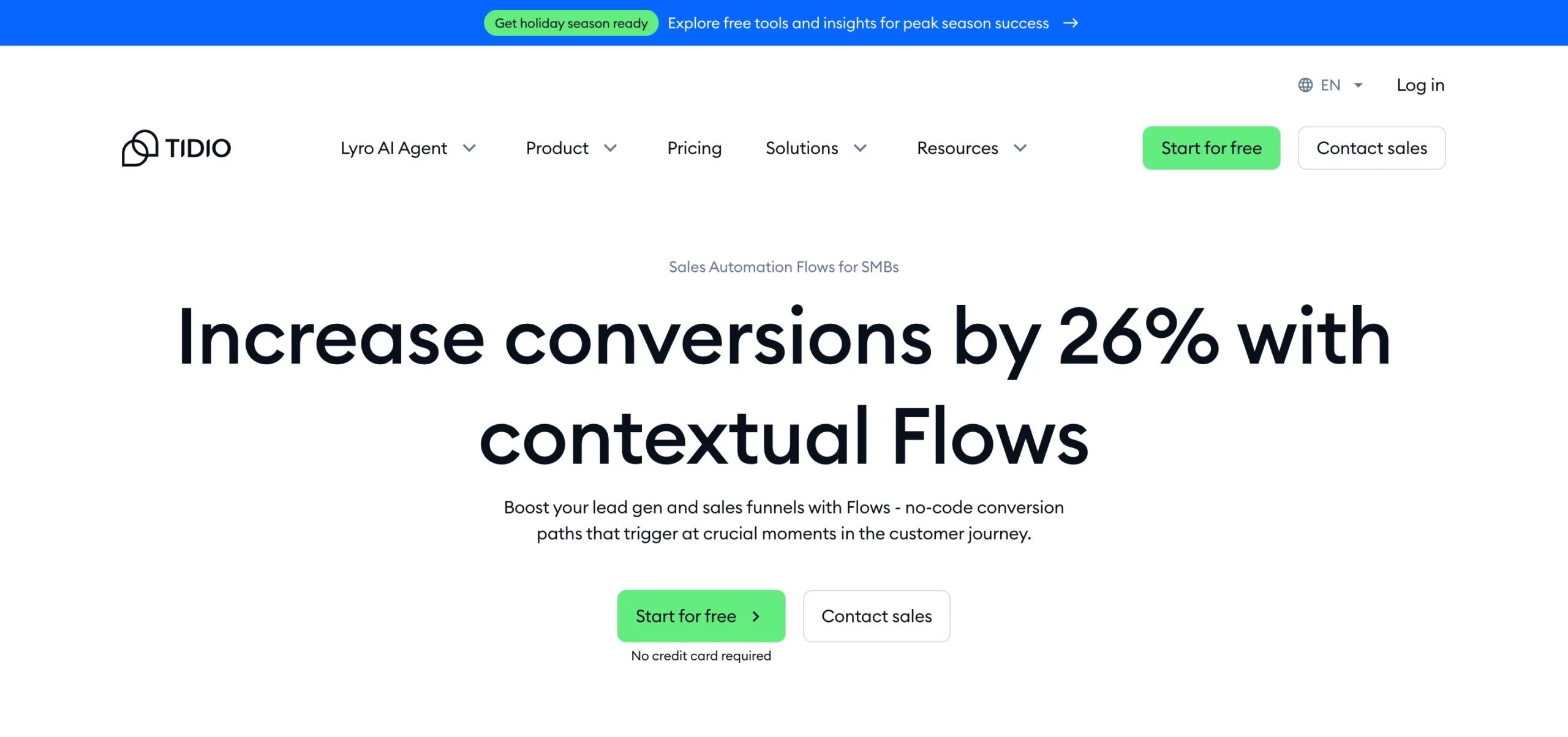 5. Tidio, AI-Powered Live Chat for SMBs on a Budget
