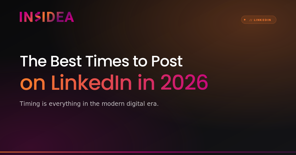 The Best Times to Post on LinkedIn in 2026 | INSIDEA
