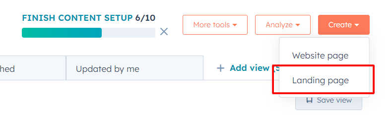 Create Page
