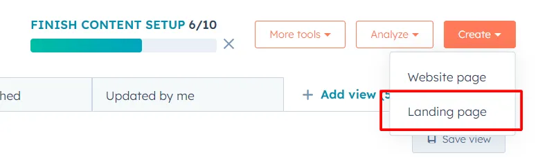 Create Page