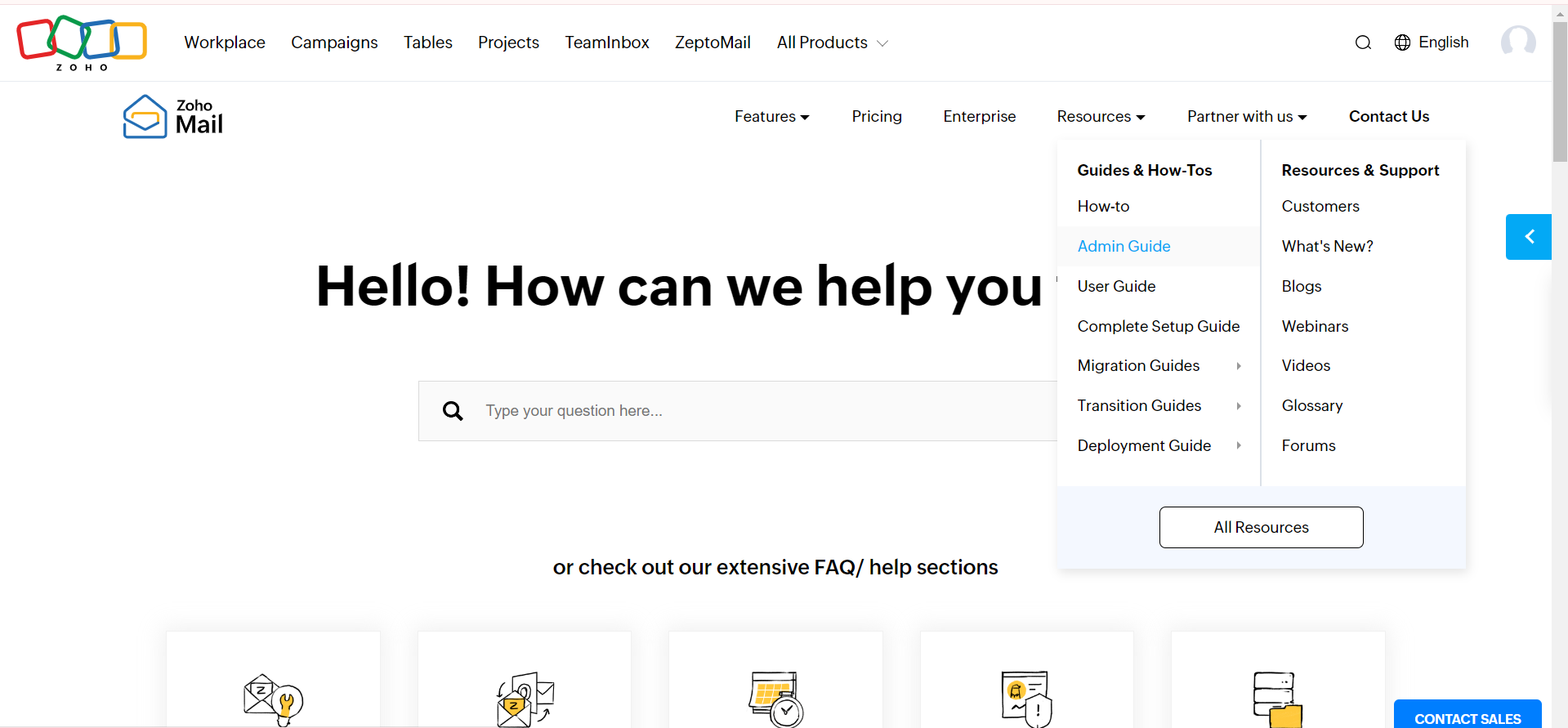 Zoho Customer Support