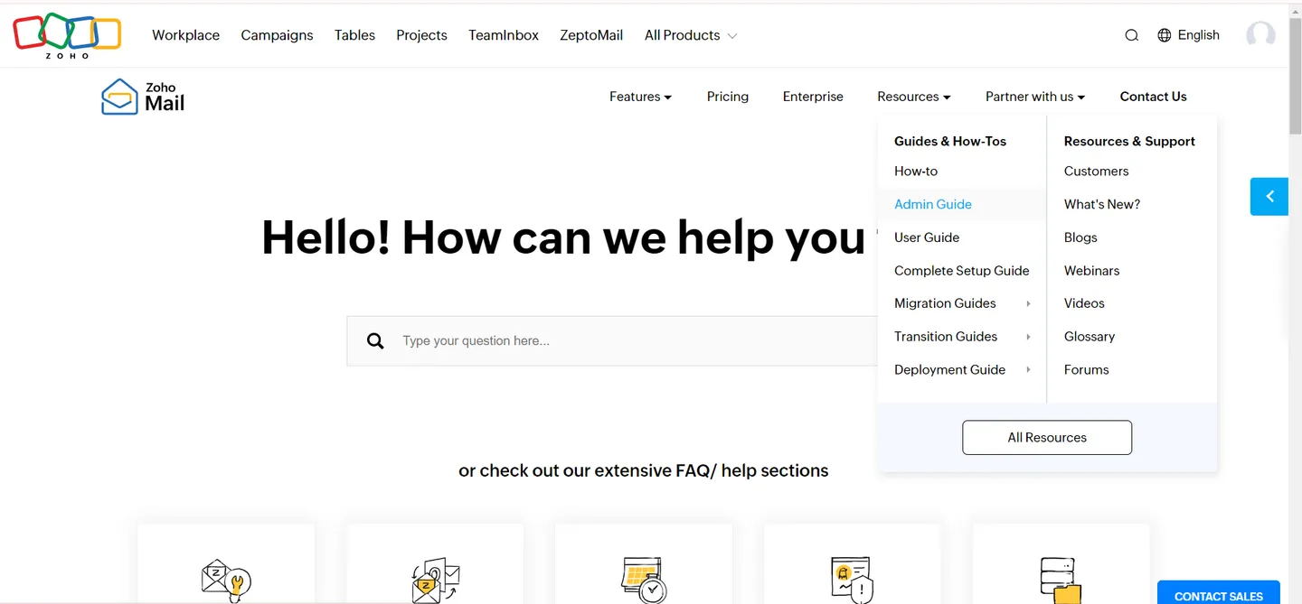 Zoho Customer Support