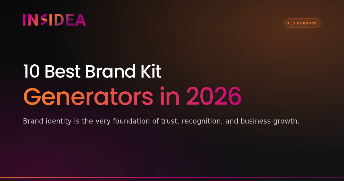 10 Best Brand Kit Generators in 2026 | INSIDEA