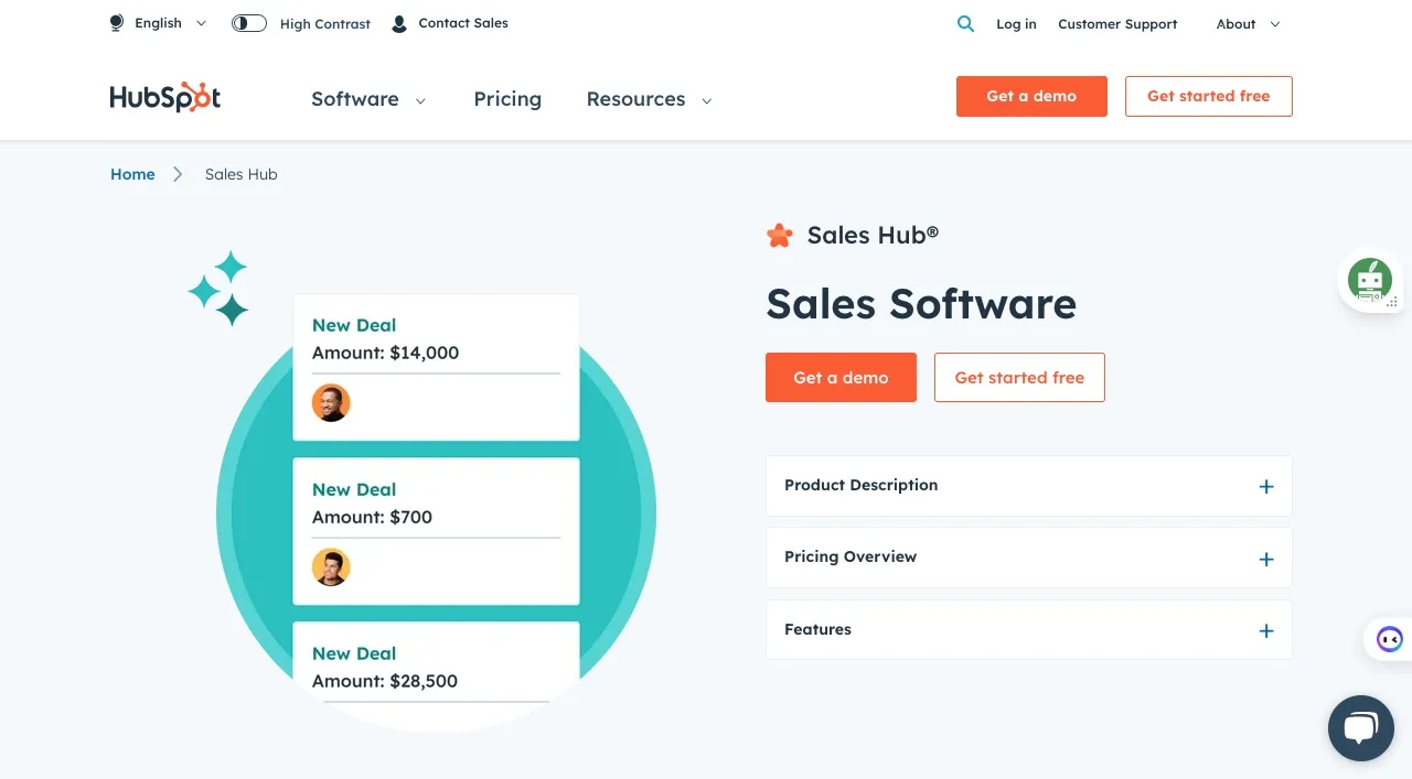 User Interface and Accessibility HubSpot