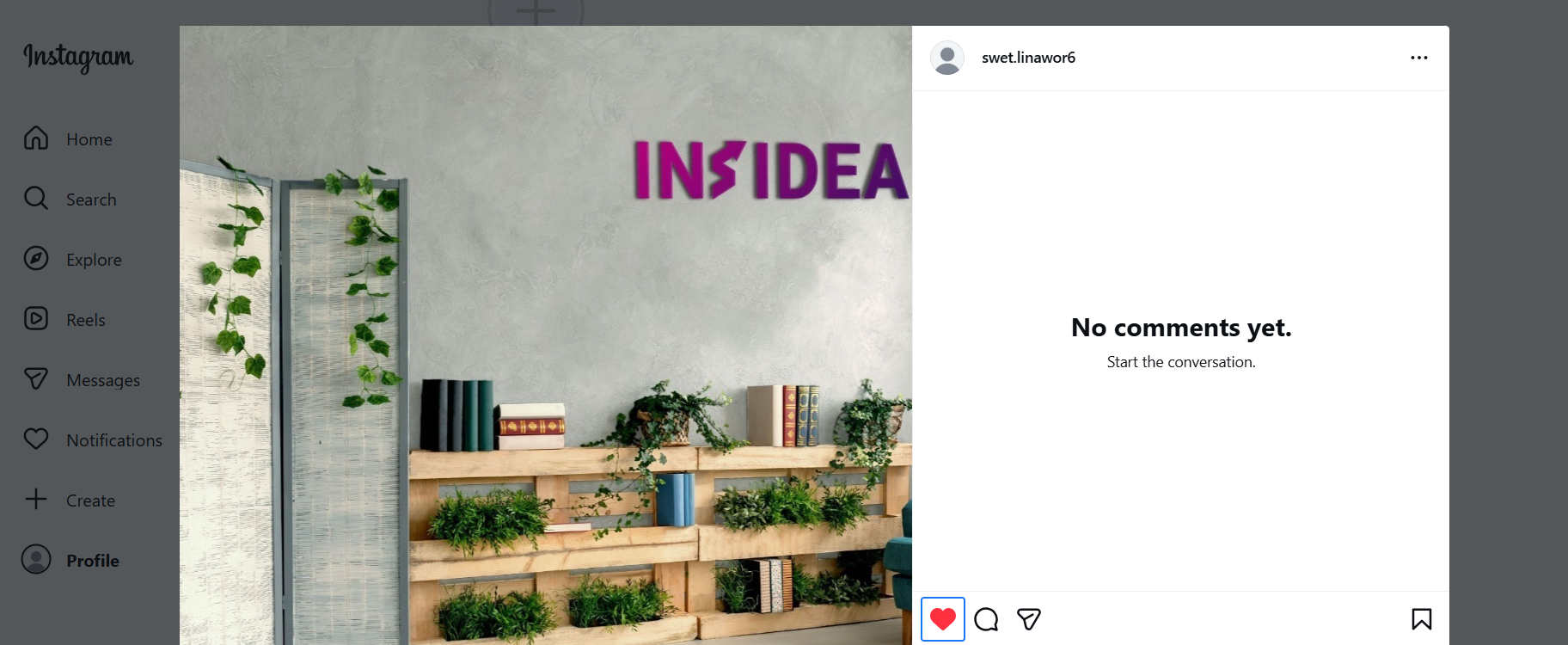 Open the post where you want to hide the like count.
