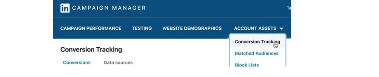 Campaign manager conversion tracking