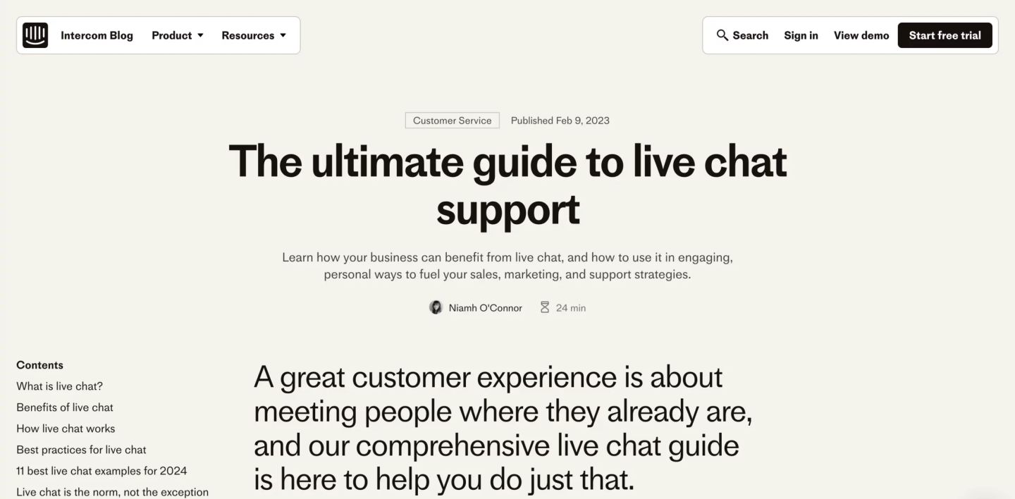 2. Intercom, AI-First Live Chat That Redefines Customer Conversations