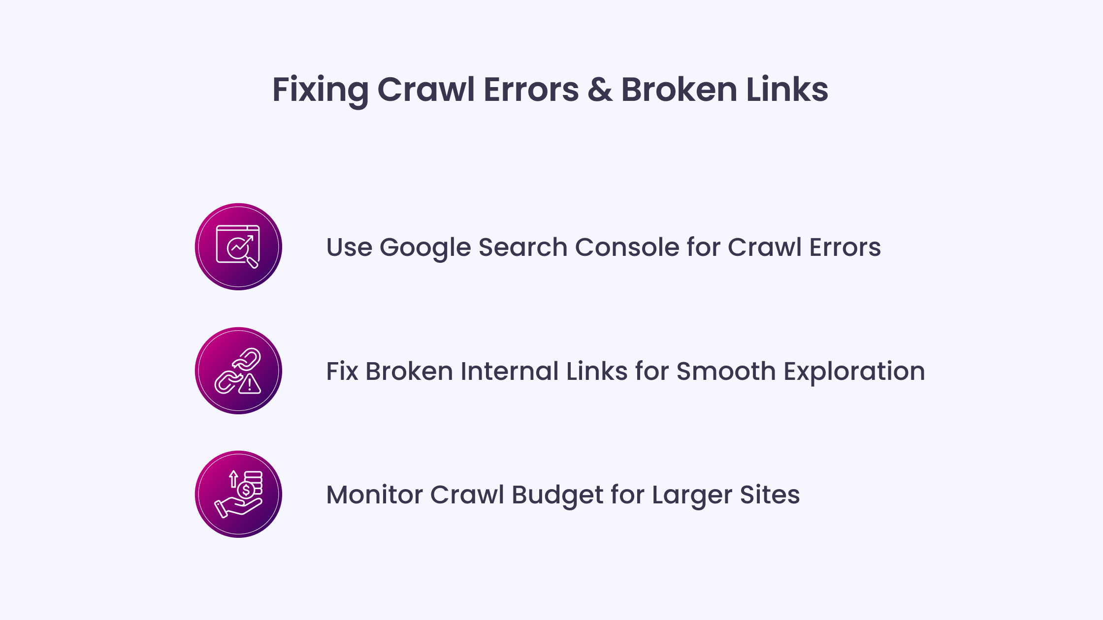 Fixing Crawl Errors & Broken Links