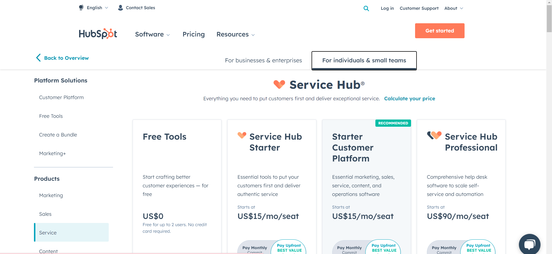 Hubspot pricing flexibility