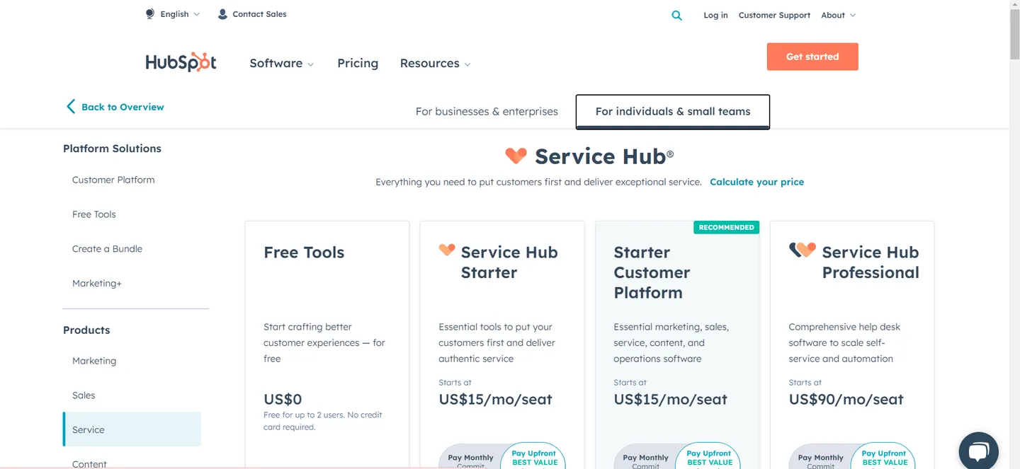 Hubspot pricing flexibility
