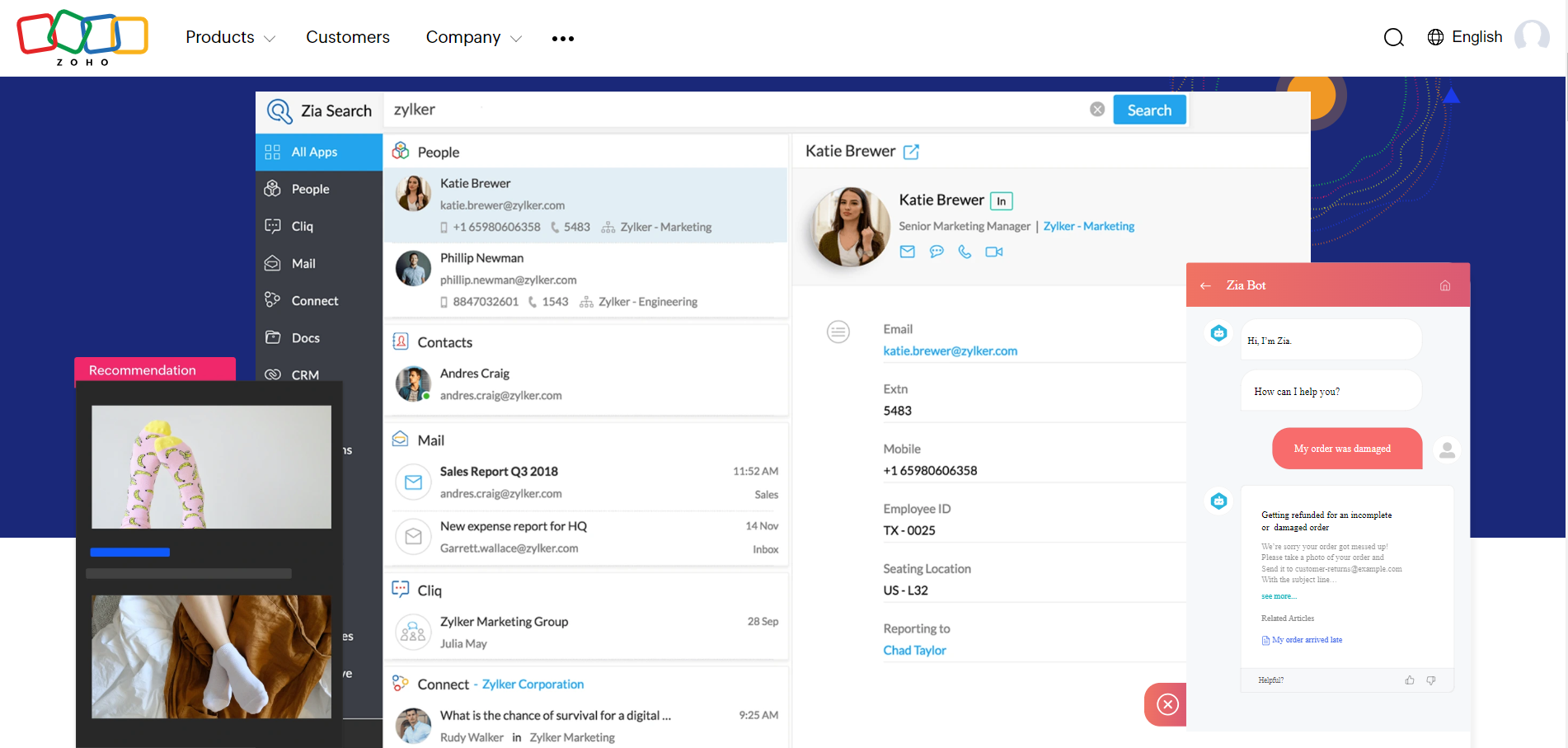 Zoho AI and Automation