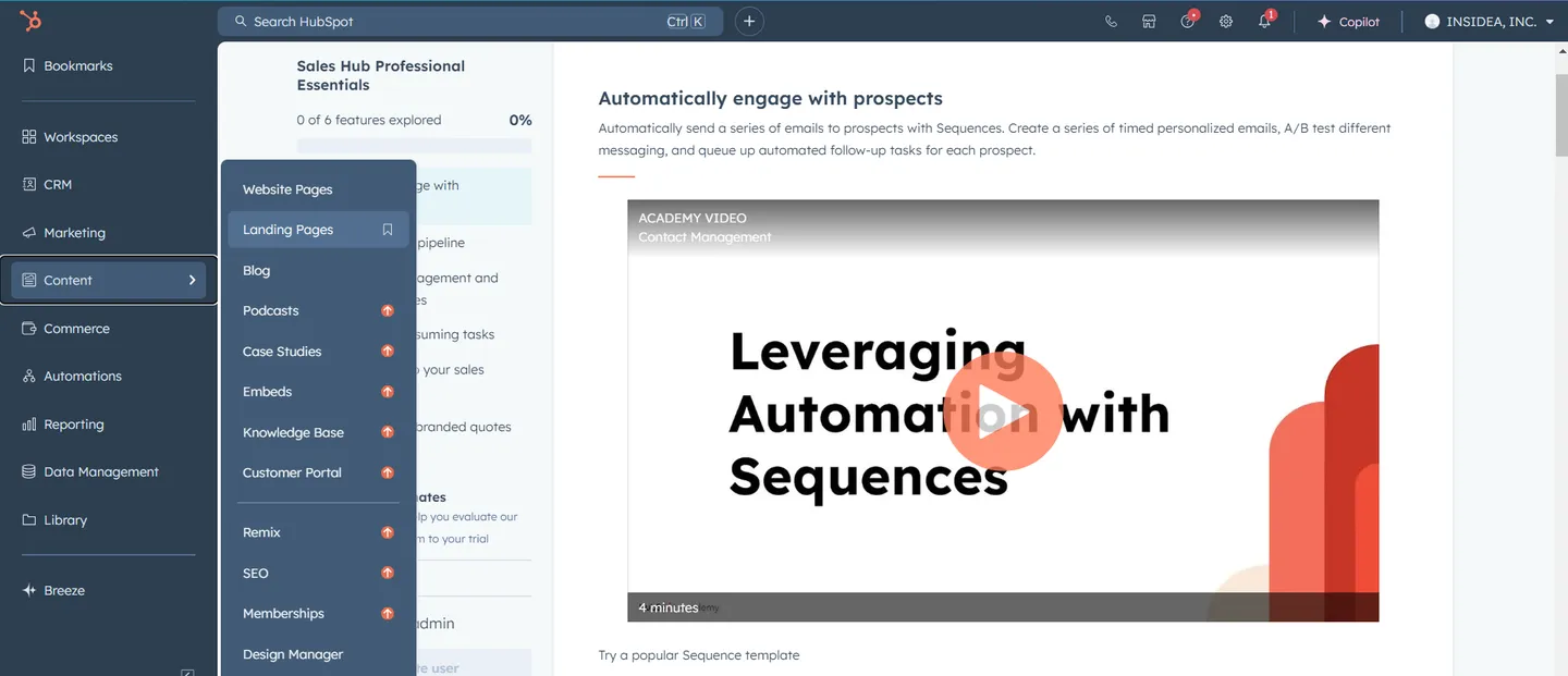 Select Content Module