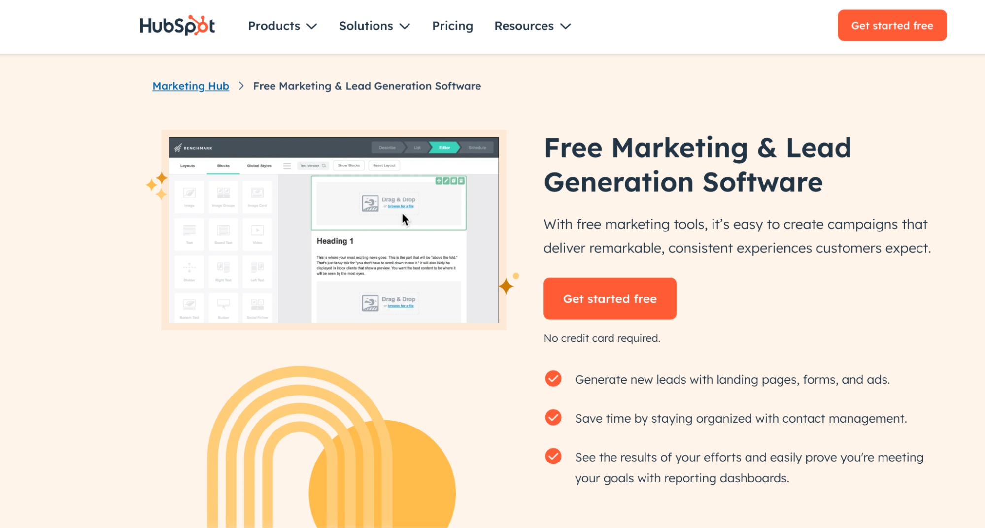 HubSpot Marketing Hub Free