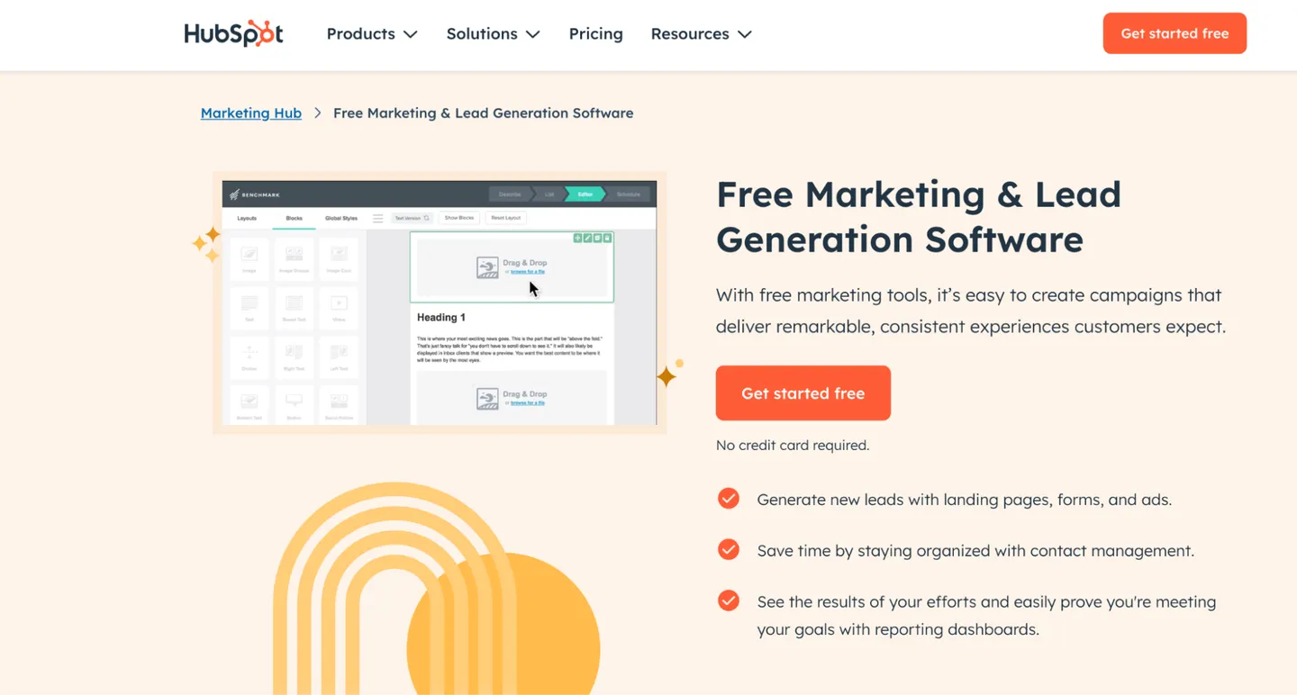 HubSpot Marketing Hub Free