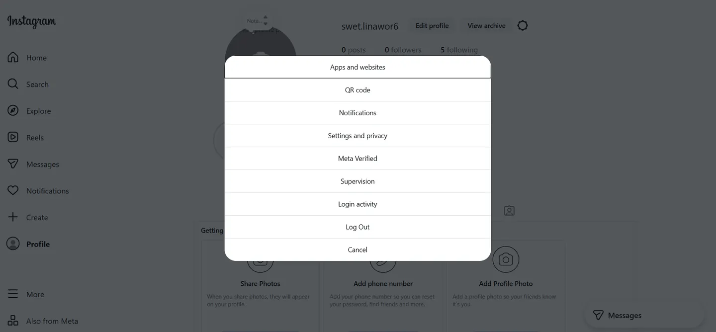 Select “Settings and Privacy.”