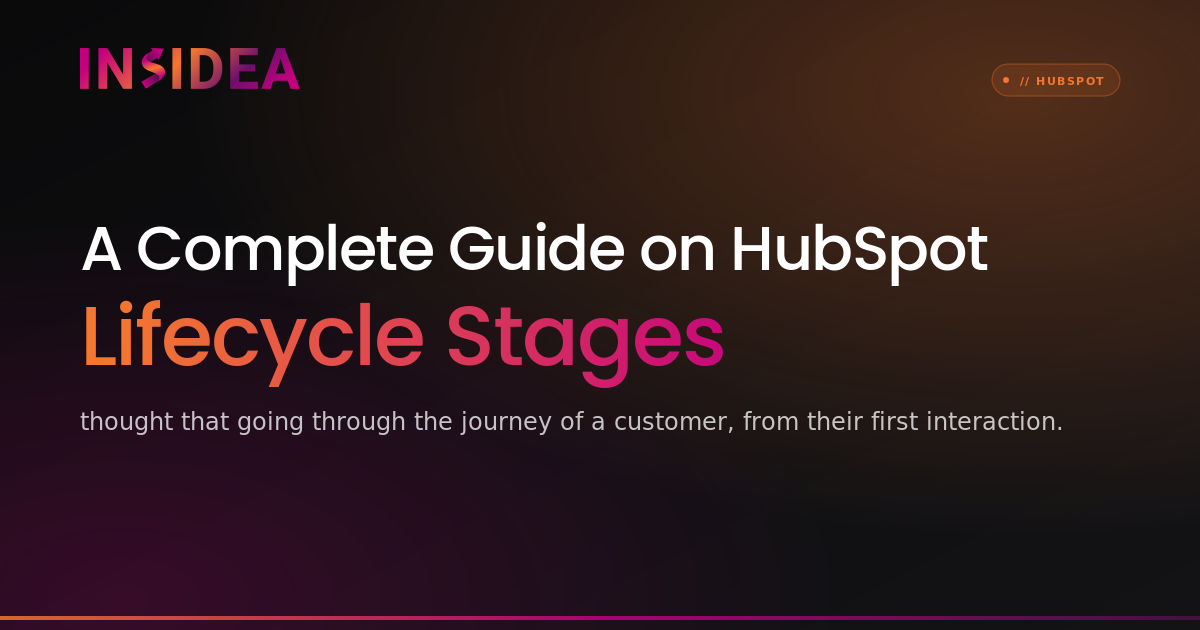A Complete Guide on HubSpot Lifecycle Stages | INSIDEA