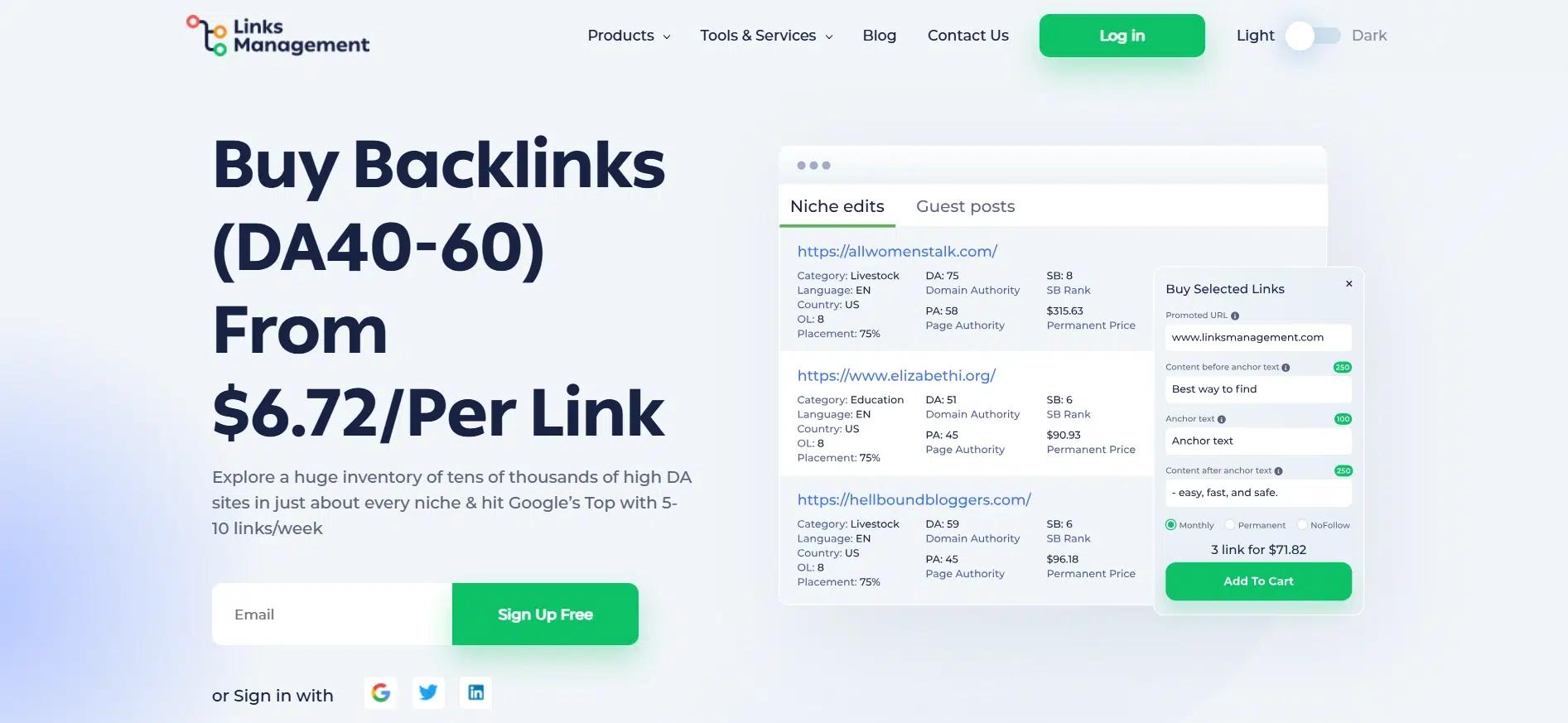 LINKS MANAGEMENT