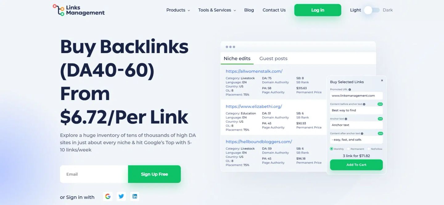 LINKS MANAGEMENT