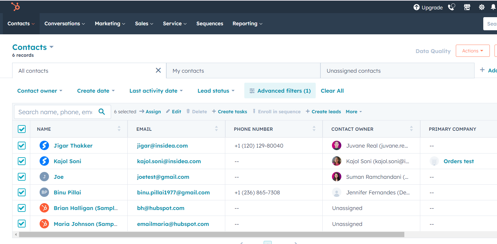 For exporting the data