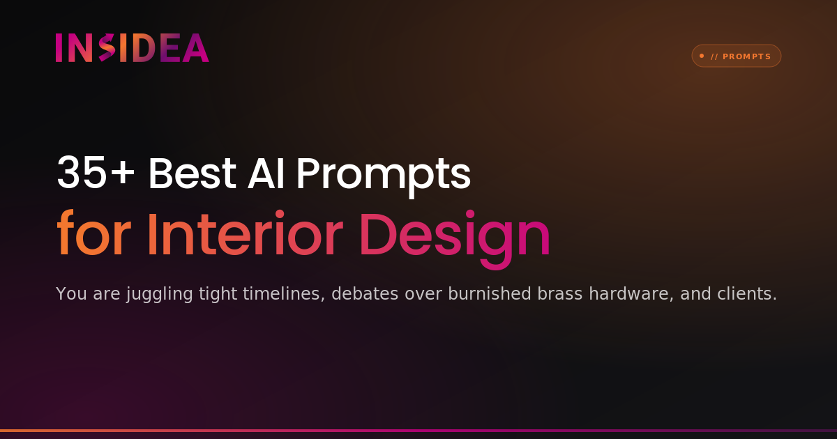 35+ Best AI Prompts for Interior Design | INSIDEA