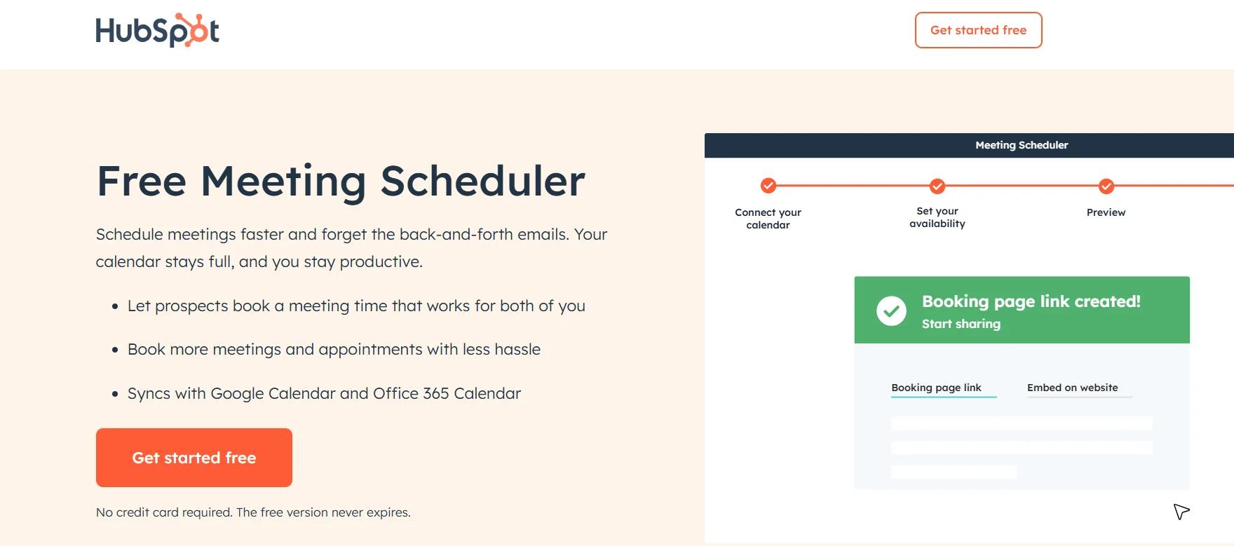 HubSpot Meeting Scheduler Software