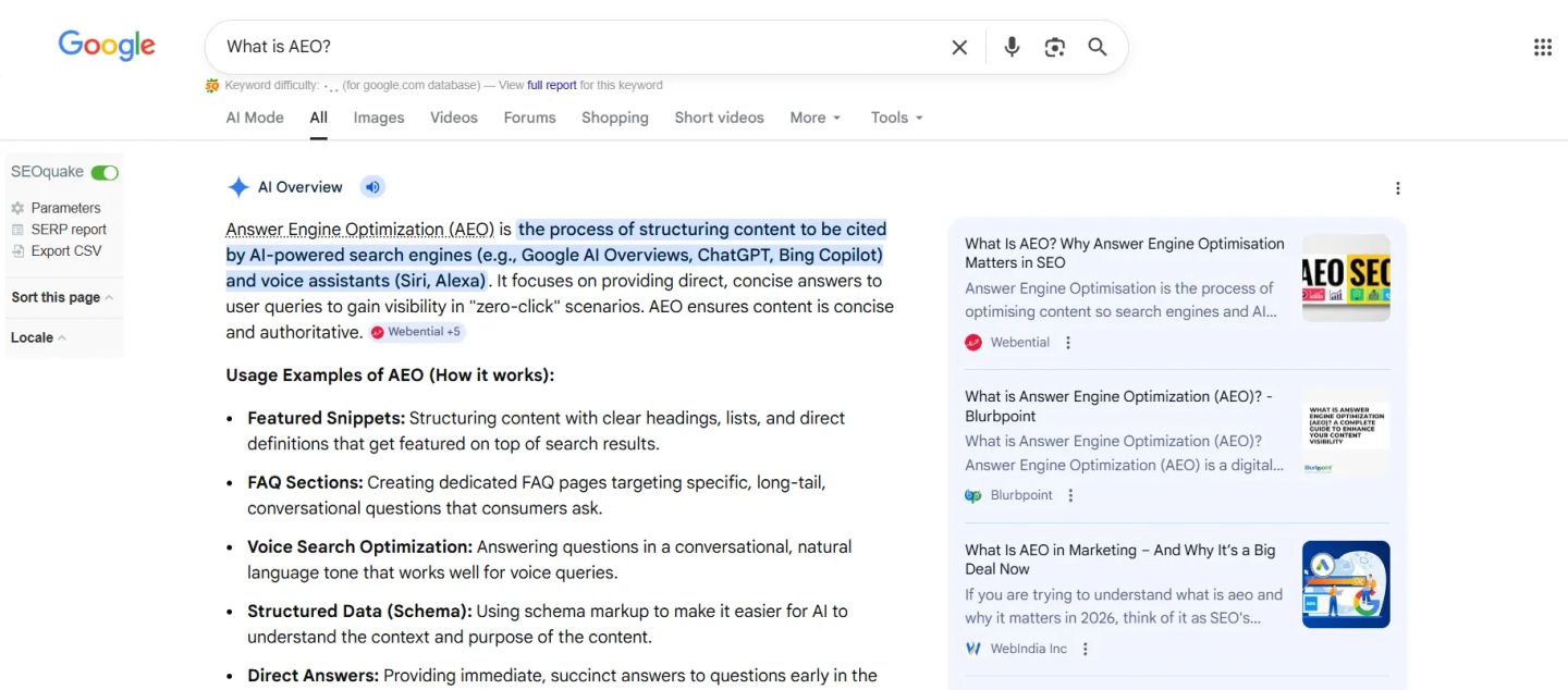 How AEO Shapes Content for AI