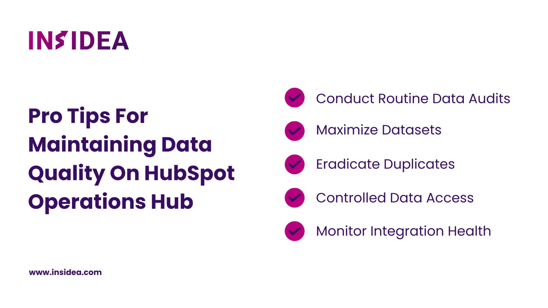 Pro Tips For Maintaining Data Quality On HubSpot Operations Hub