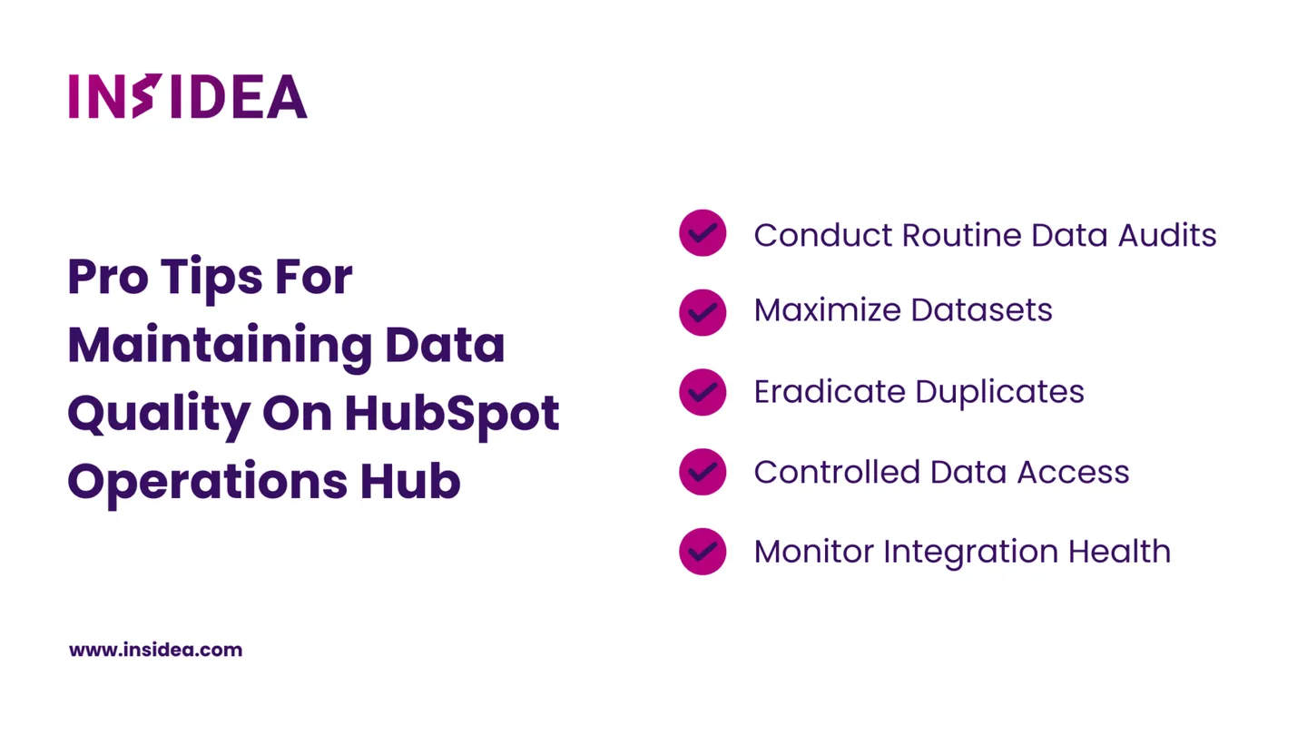 Pro Tips For Maintaining Data Quality On HubSpot Operations Hub