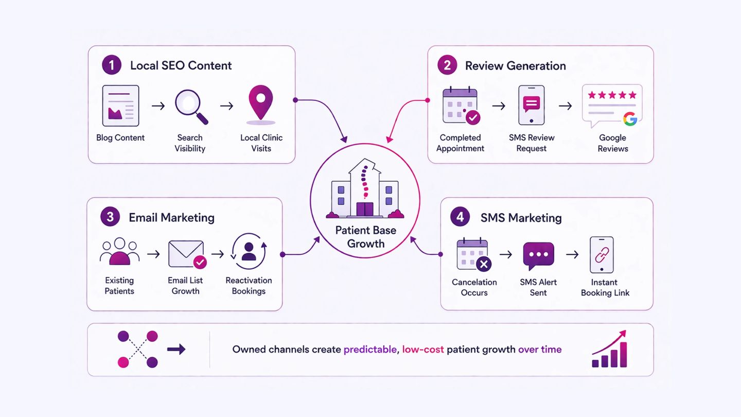 Content and Email Advertising for Long-Term Patient Growth