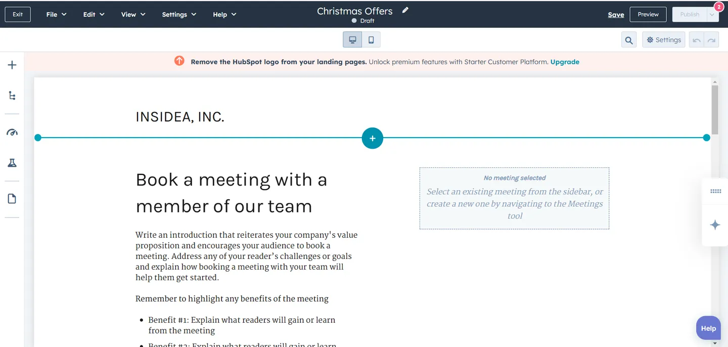 Create a Webinar Landing Page