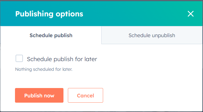 Publish Your Page