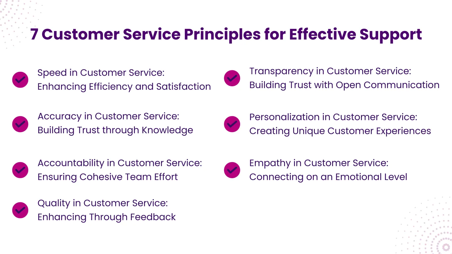 7 Customer Service Principles for Effective Support 