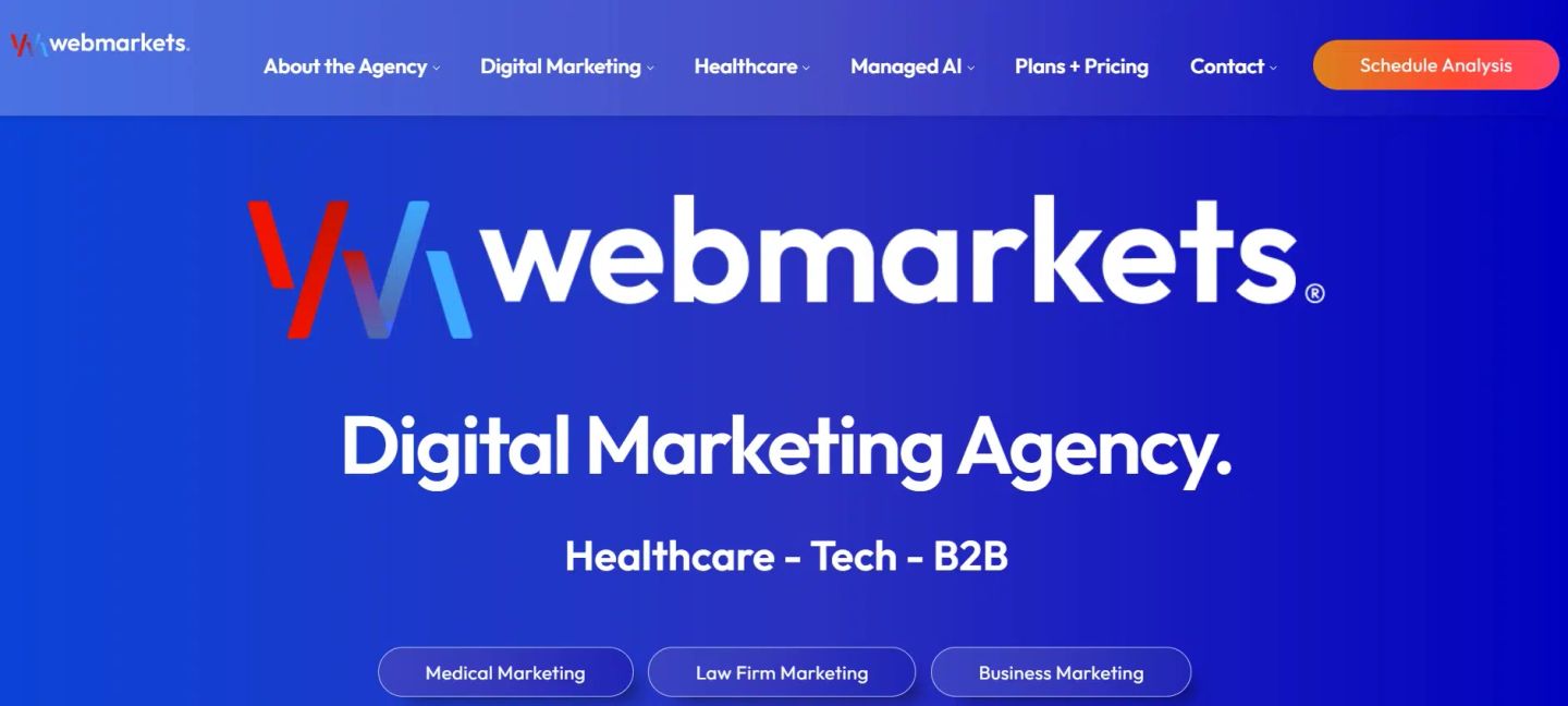 WebMarkets Digital Marketing + SEO Agency
