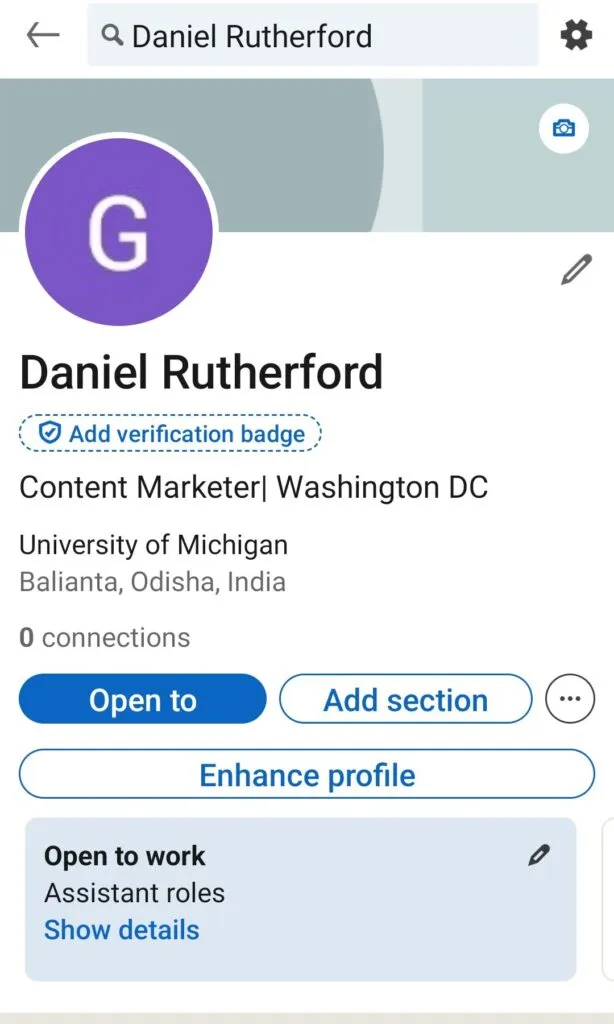 Tap your profile picture in the top left corner to open the menu