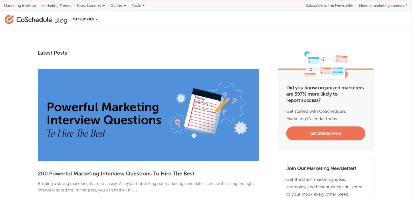 COSCHEDULE BLOG