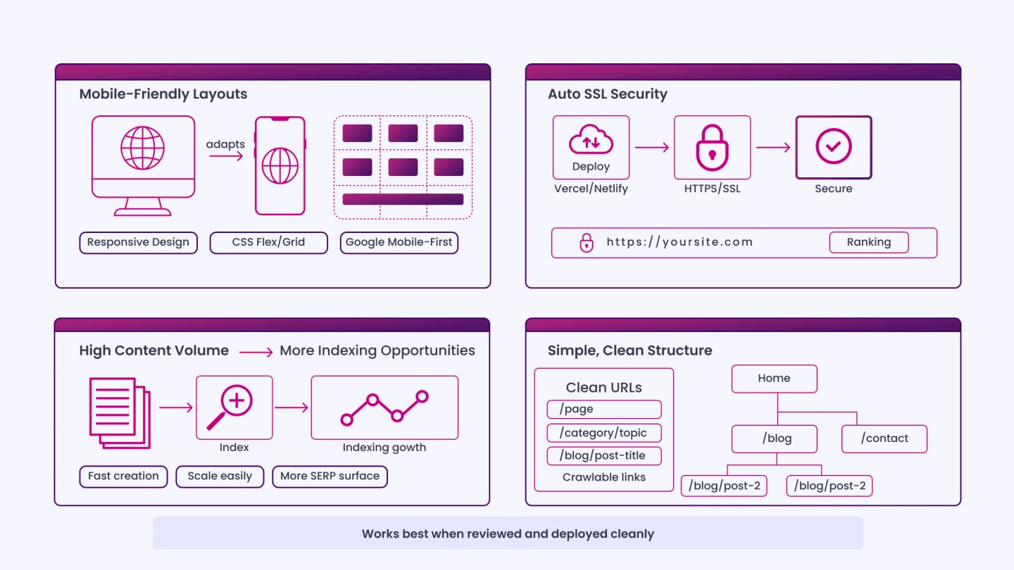 Strengths of Vibe Coded Websites in SEO Contexts