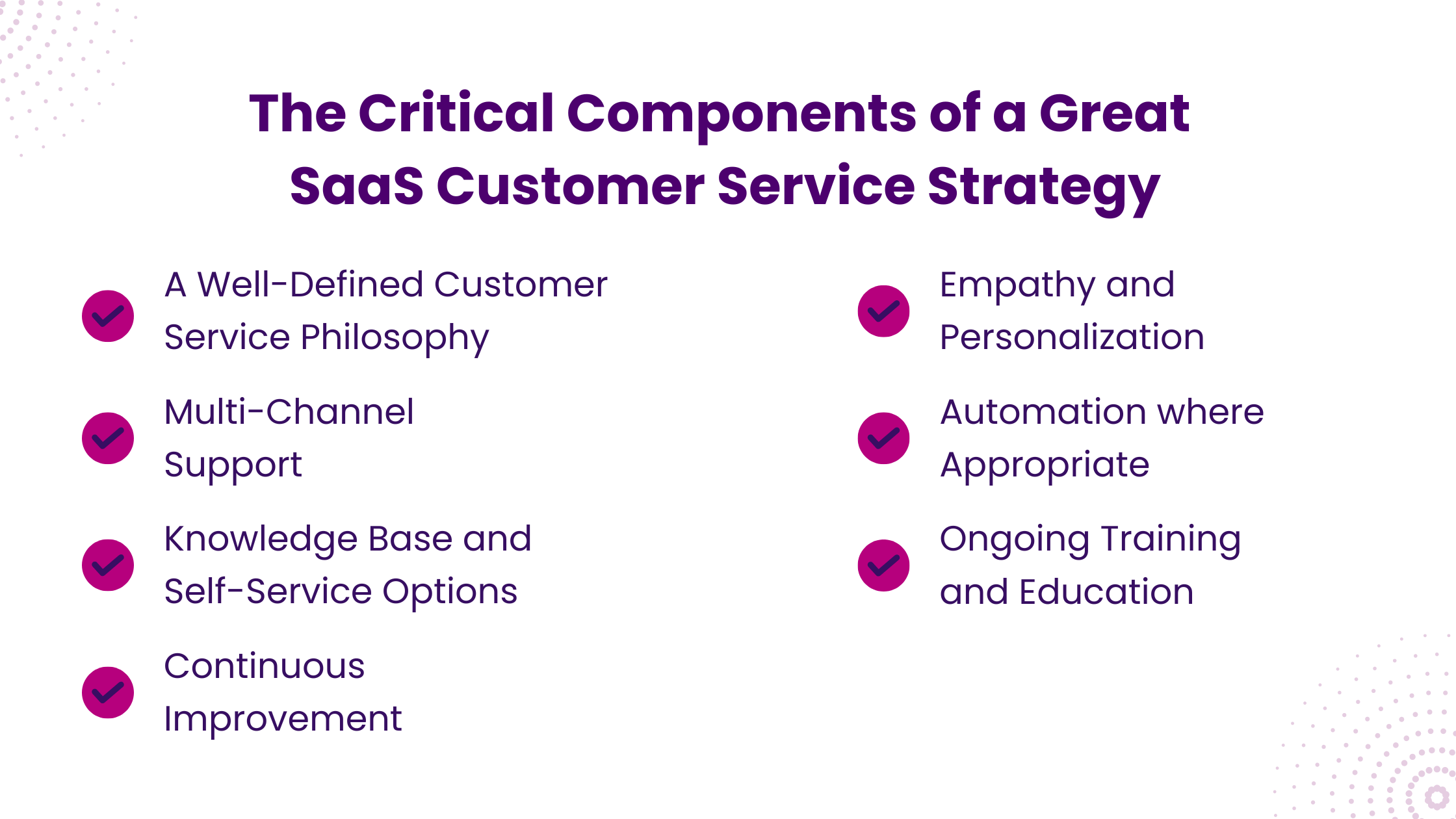 The Critical Components of a Great SaaS Customer Service Strategy