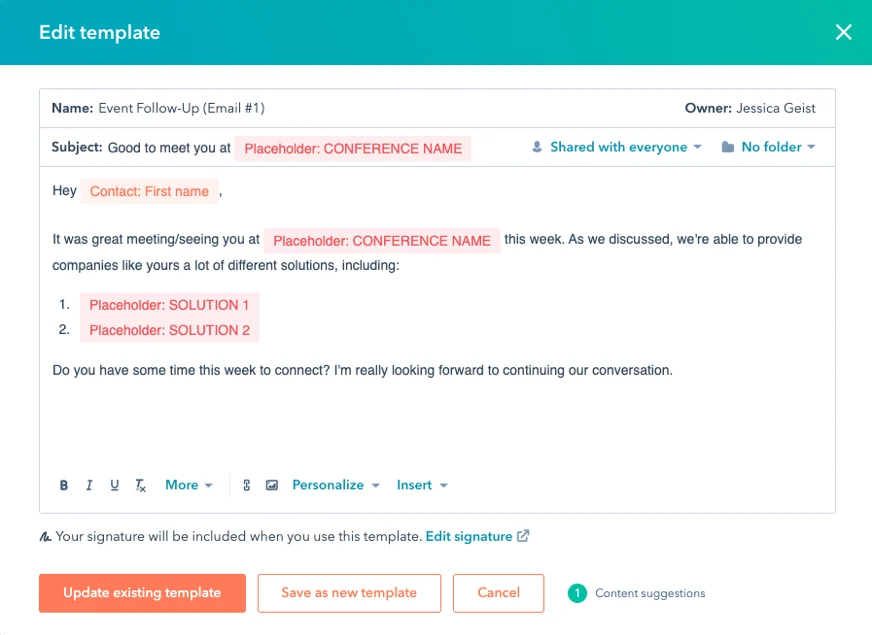 Personalization