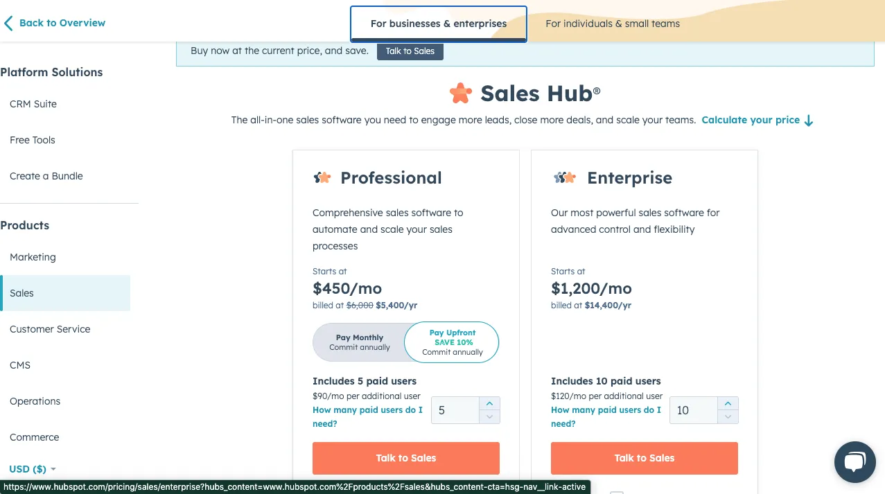 HubSpot Pricing